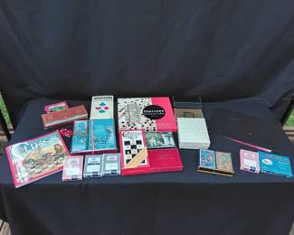 Lot Of Playing Cards And Board Games