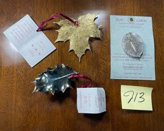 Metal Dipped Leaf Jewelry
