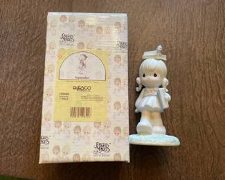 September Precious Moments Figurine With Box
