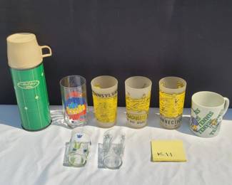 Vintage Glassware and Thermos