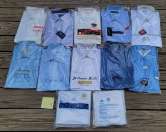 Lot of Mens Dress Shirts with Original Packaging