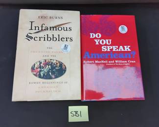 a2 Signed Books By Eric Burns And Robert MacNeil