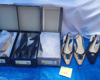 a5 Pairs of High Heel Shoes, 3 With Box