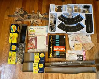 1960s Set Of Aurora Model Motoring Racing Tracks