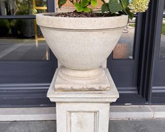 Cast Concrete Plint & Planter - 2 Available. Photo 1 of 3. 