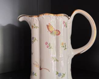 Mayfair Collection by Jay Porcelain Butterfly Pitcher. 