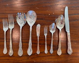 Nickle Silver Flatware Set. Photo 1 of 3. Nickle Silver Flatware Set. Photo 2 of 3. 