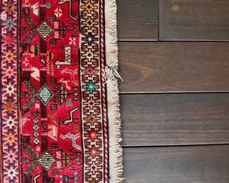 Silk Turkish Flat Weave Sumac Rug. Measures 9' 6" x 12' 8". Photo 5 of 6. 