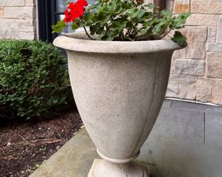 Cast Concrete Planter. 