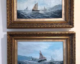 George Knight Seascape / Nautical Oil Paintings. Measurements to Come!