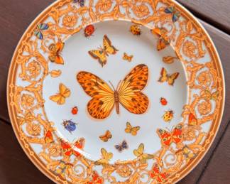 Versace for Rosenthal Le Jardin de Versace Plate. Measures 7" D. Photo 1 of 2. 