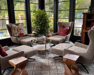 Contemporary Wing Back Chair - 8 Available. Photo 1 of 5. 