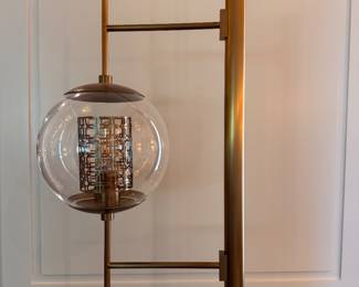 Pair of Remington Floor Lamps with Acrylic Shades. Each Measures 74" H. Photo 2 of 2.
