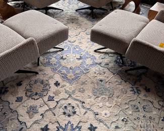 Wool Area Rug. Measures 11' 6" x 8' 6". 