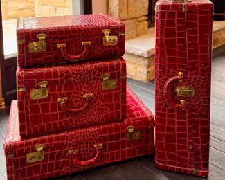 Vintage Croc Luggage Set. Photo 1 of 4. 