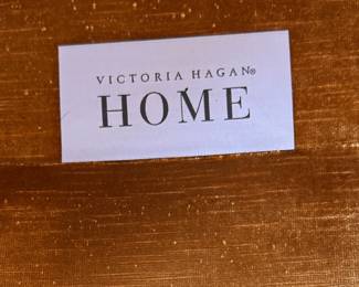 Pair of Victoria Hagan Home Velvet Upholstered Wainscott Wing Chairs with Nailhead Trim. Each Measures 32" W x 36" D. Photo 9 of 9.  