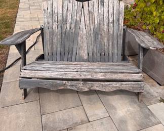 Double Adirondack Chair. 