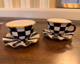 MacKenzie-Childs Teacup Salt & Pepper Shakers. Photo 1 of 2. 