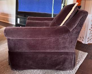 Victoria Hagan Home Velvet Upholstered Club Chair - 2 Available. Each Measures 38" W x 38" D. Photo 2 of 3.