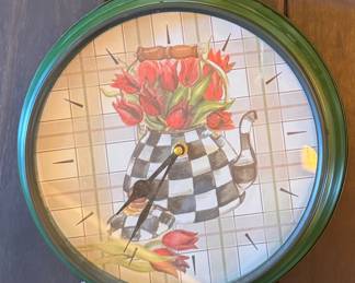Mackenzie-Childs Clock. Measures 12" D. Photo 1 of 2. 