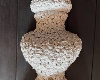 Italian Fiori Bianco Ceramic Wall Fountain & Cistern. Italian Fiori Bianco Ceramic Wall Fountain & Cistern. Photo 2 of 5. 