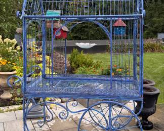 Vintage Birdcage Flower Cart. Photo 1 of 2. 