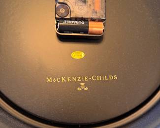 Mackenzie-Childs Clock. Measures 12" D. Photo 2 of 2. 