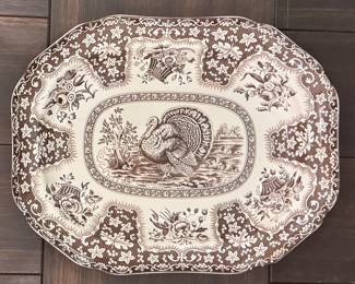 Vintage Spode "Festival Brown" Serving Platter. Photo 1 of 2. 