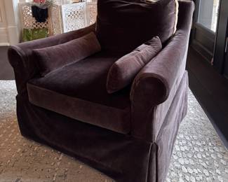 Victoria Hagan Home Velvet Upholstered Club Chair - 2 Available. Each Measures 38" W x 38" D. Photo 1 of 3. 