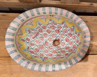 Mackenzie-Childs Sink Basin. Measures 17" x 14" x 7" H. Photo 1 of 2. 