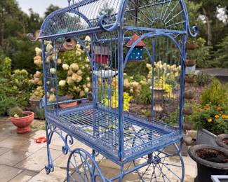 Vintage Birdcage Flower Cart. Photo 2 of 2. 