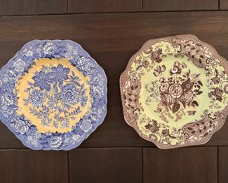 Spode Archive Collection Blue Rose Salad Plates