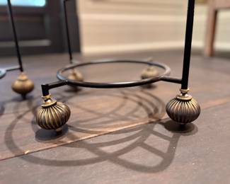 Mackenzie-Childs Courtly Check Plate Stand - 2 Available. Photo 3 of 3. 