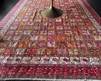 Silk Turkish Flat Weave Sumac Rug. Measures 9' 6" x 12' 8". Photo 1 of 6. 