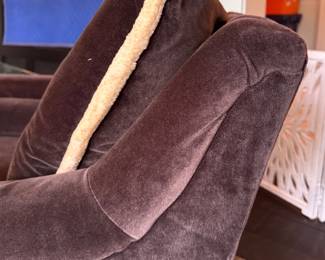 Victoria Hagan Home Velvet Upholstered Club Chair - 2 Available. Each Measures 38" W x 38" D. Photo 3 of 3.
