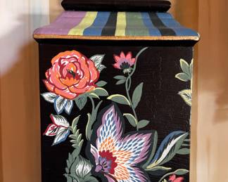 Mackenzie-Childs Jaipur Desk Clock. Measures 7.5" W x 4" D x 12.5" H. Photo 2 of 2. 