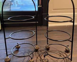 Mackenzie-Childs Courtly Check Plate Stand - 2 Available. Photo 1 of 3. 