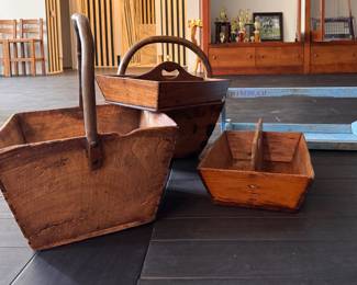 Wood Baskets. 