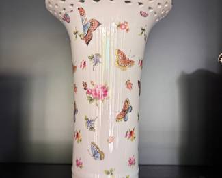 Mayfair Collection by Jay Porcelain Butterfly Vase. Photo 1 of 2. 