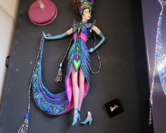 b Barbie Collectors Edition The Tango Doll, Celebration of Dance, Porcelain, Original Box, COA w Bob Mackie Print