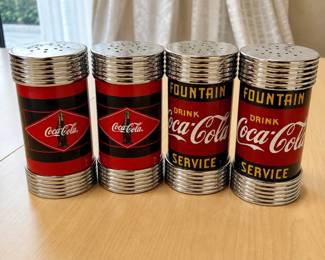 b3 CocaCola Salt and Pepper Shaker Sets, Two Distinct Designs