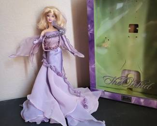 b The Orchid Barbie Doll Limited Edition Collectors Item w Original Box and COA