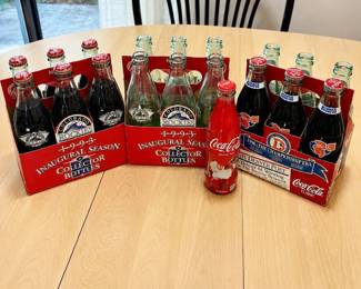 c1 Collection of 19 CocaCola Glass Bottles Featuring 8oz SportsThemed Bottles