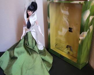 b The Calla Lily Barbie Doll Limited Edition Collectible w Original Box and COA