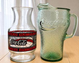 b9 CocaCola Glass Carafe and Pitcher Set