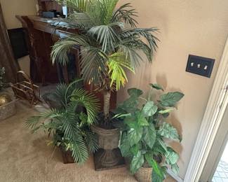 ld Set of 3 Floor Artificial Plants in Varying Sizes