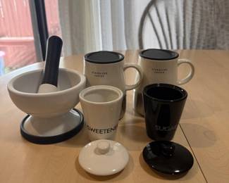 lk Starbucks CoffeeTea Set with Mortar and Pestle