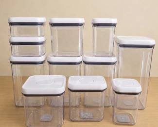 lk OXO 11Piece Kitchen Storage Container Set with Various Shapes and Sizes