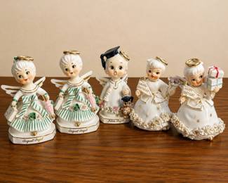 k Vintage Angel Figurine Set Graduation Birthday Themes