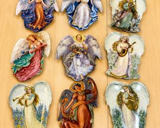 lk Symphony of Angels Decorative Plates Set of 9 Collectors Items